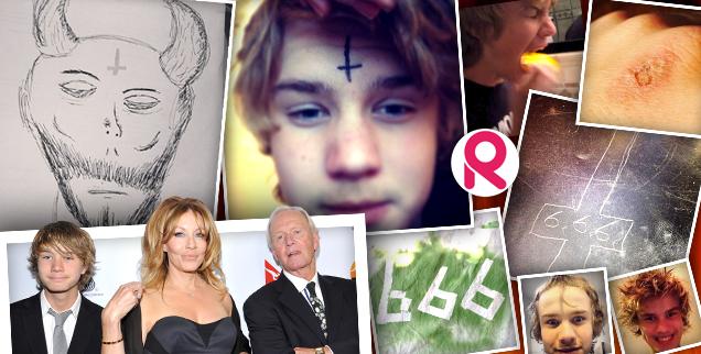 Paul Hogan With Estranged Wife To Save Troubled Son: 15-Year-Old Chance 'Obsessed With Satanic Symbols' -- See The Disturbing Photos