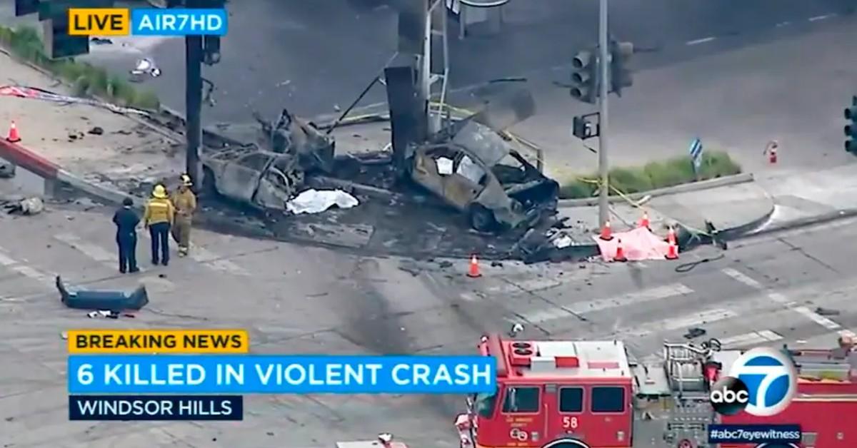 Horrific crash involving at least 13 vehicles in South LA caught on cam -  CBS Los Angeles