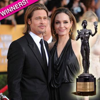 //angelina jolie brad pitt sag awards winners getty