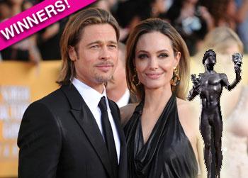 //angelina jolie brad pitt sag awards winners getty