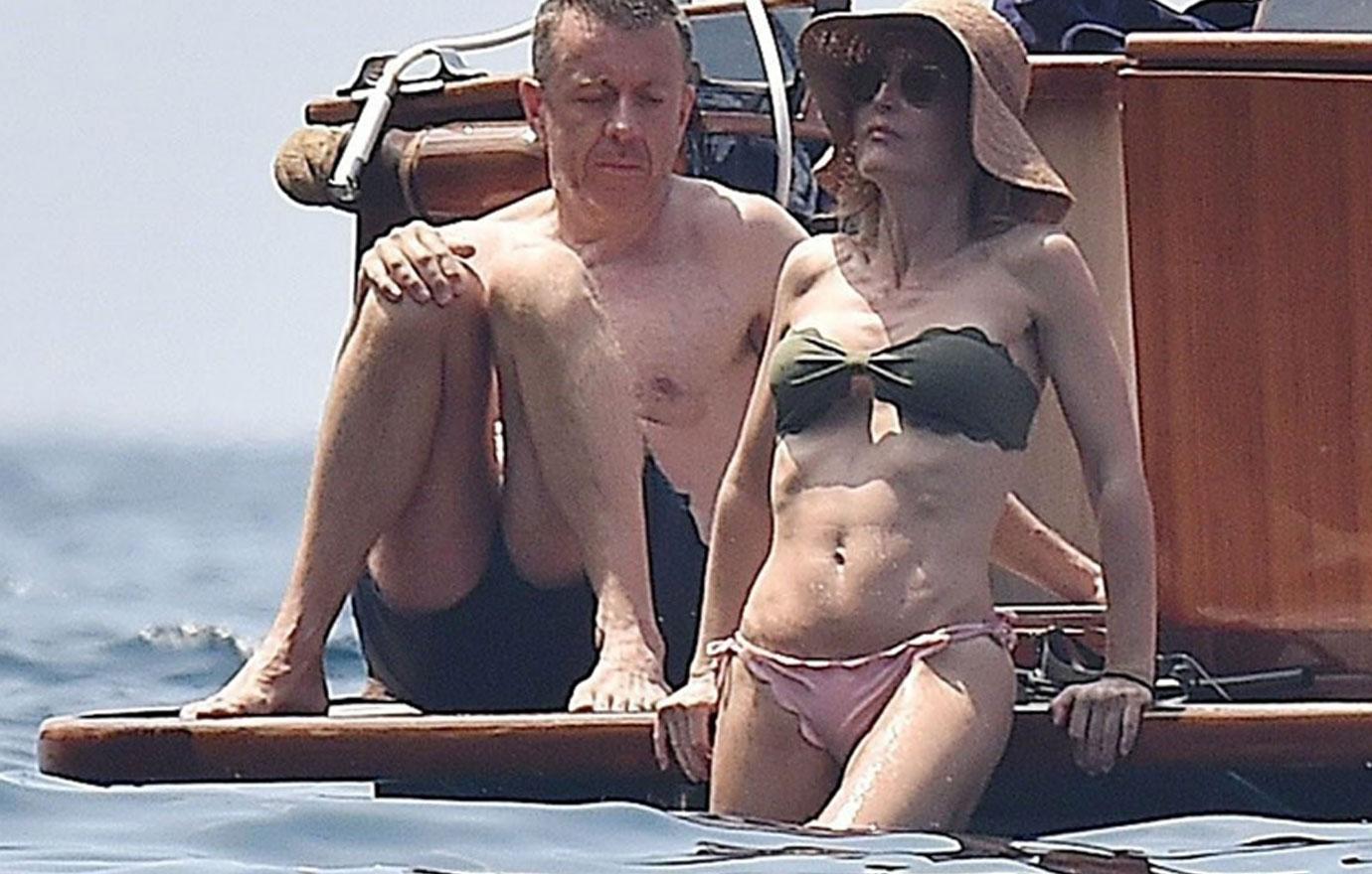 PICS] Gillian Anderson Wardrobe Malfunction -- Star Suffers Nip Slip In Her  Bikini