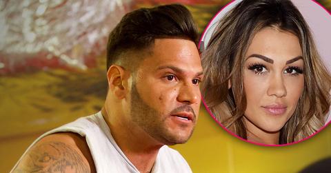 Angry Ronnie Ortiz-Magro Looking Right, Inset Jen Harley