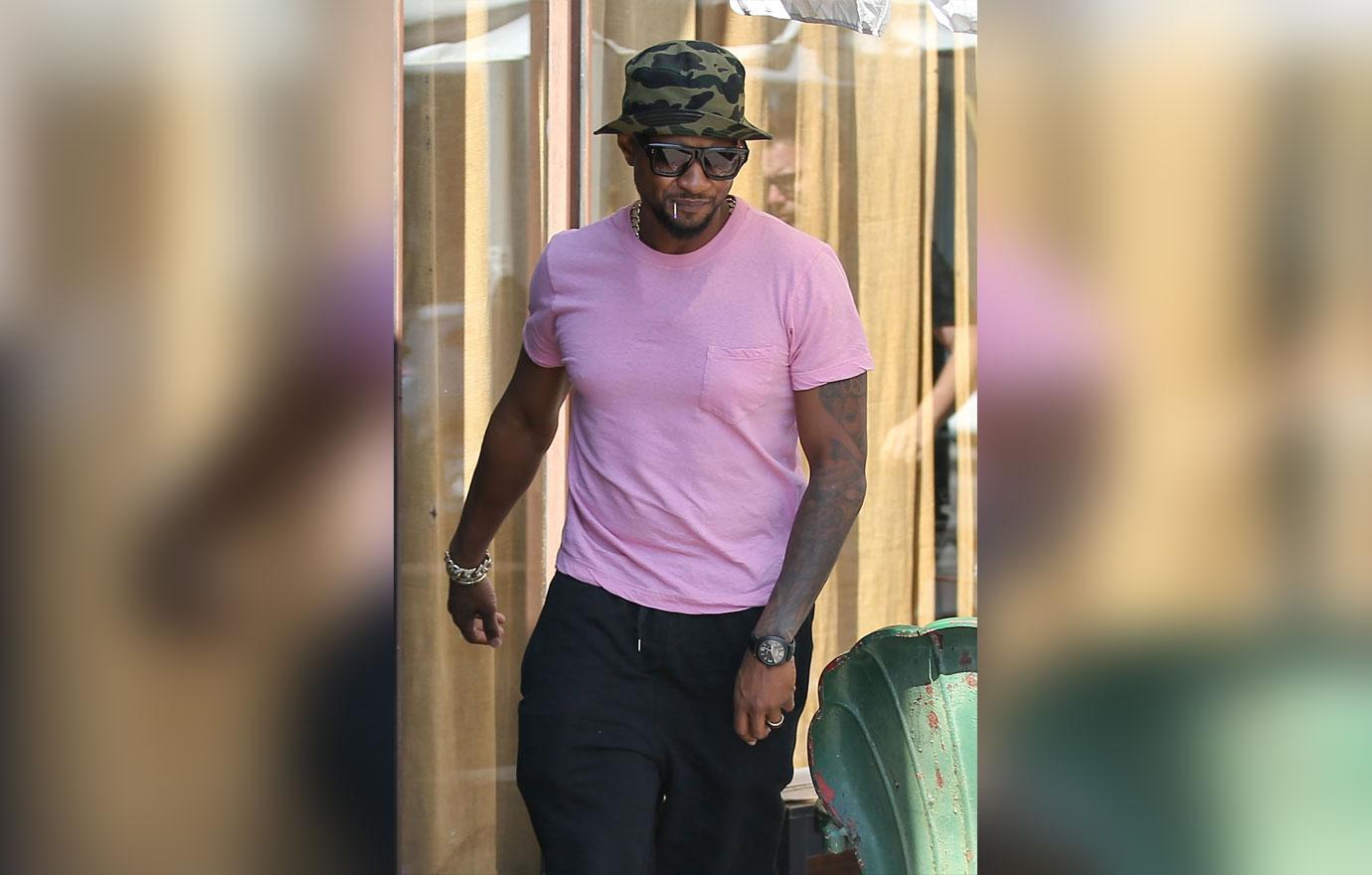 Usher With Pal Jermaine Dupri Amid Herpes Scandal