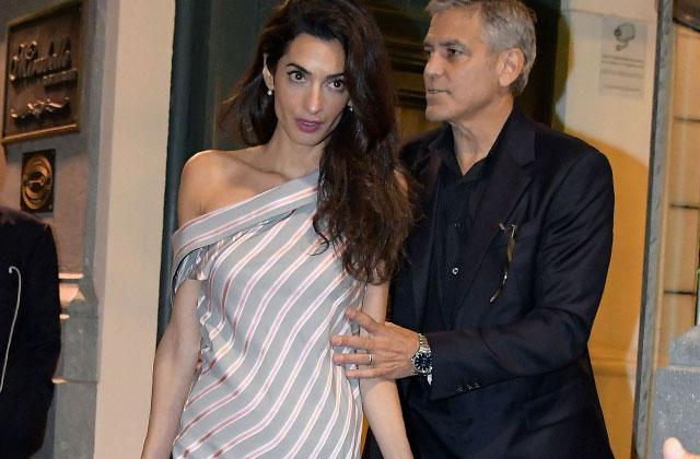 Amal Clooney Pregnant Twins Fears Terrorist Target