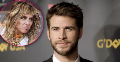 Liam Hemsworth Looking Independent and Confident Not Looking to Date Amid DIvorce with Inset of Crazed and Upset Miley Cyrus