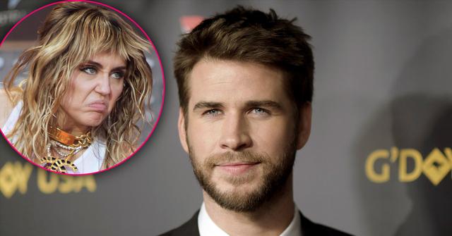 Liam Hemsworth Looking Independent and Confident Not Looking to Date Amid DIvorce with Inset of Crazed and Upset Miley Cyrus