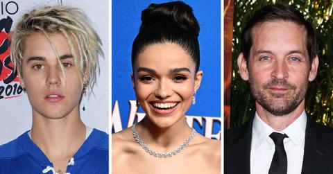 Composite photo of Justin Bieber, Rachel Zegler, Tobey Macguire