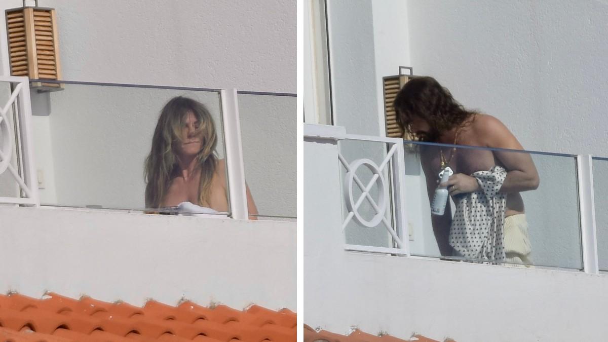 image of Earlier this year, Heidi also went topless while vacationing in St. Barth's with Kaulitz and friends.