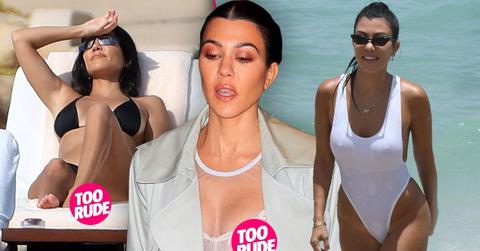 Kourtney Kardashian Raciest Birthday Suit Shots Exposed