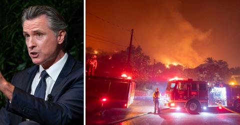 new theory power grid fault sparked killer la wildfire end gavin newsom