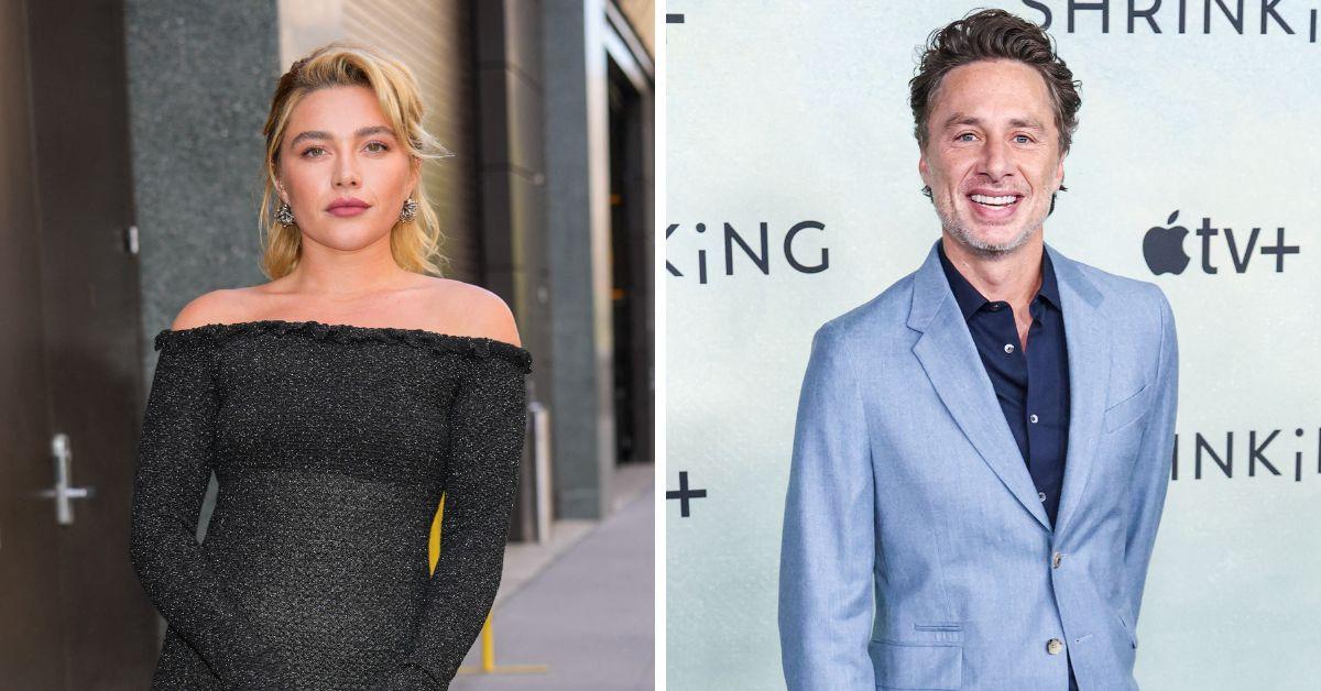 Photo of Florence Pugh and Zach Braff