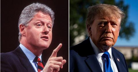 split image of Bill Clinton and Donald Trump