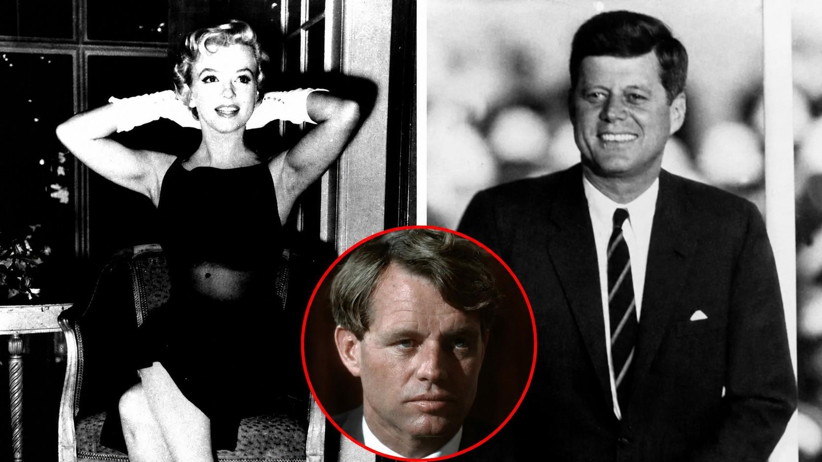 Photo of Marilyn Monroe, John F. Kennedy Jr., Robert F. Kennedy