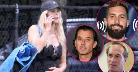 Elin Nordegren Pregnant with Insets of 3 Men