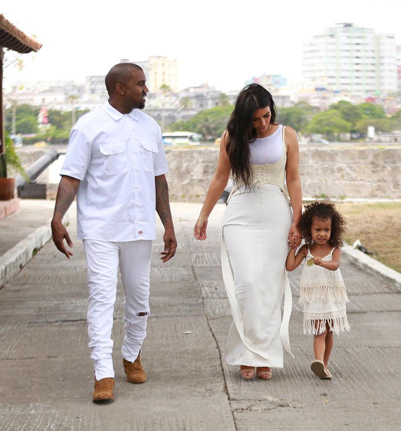 //kim kardashian kanye west north west cuba vacation filming