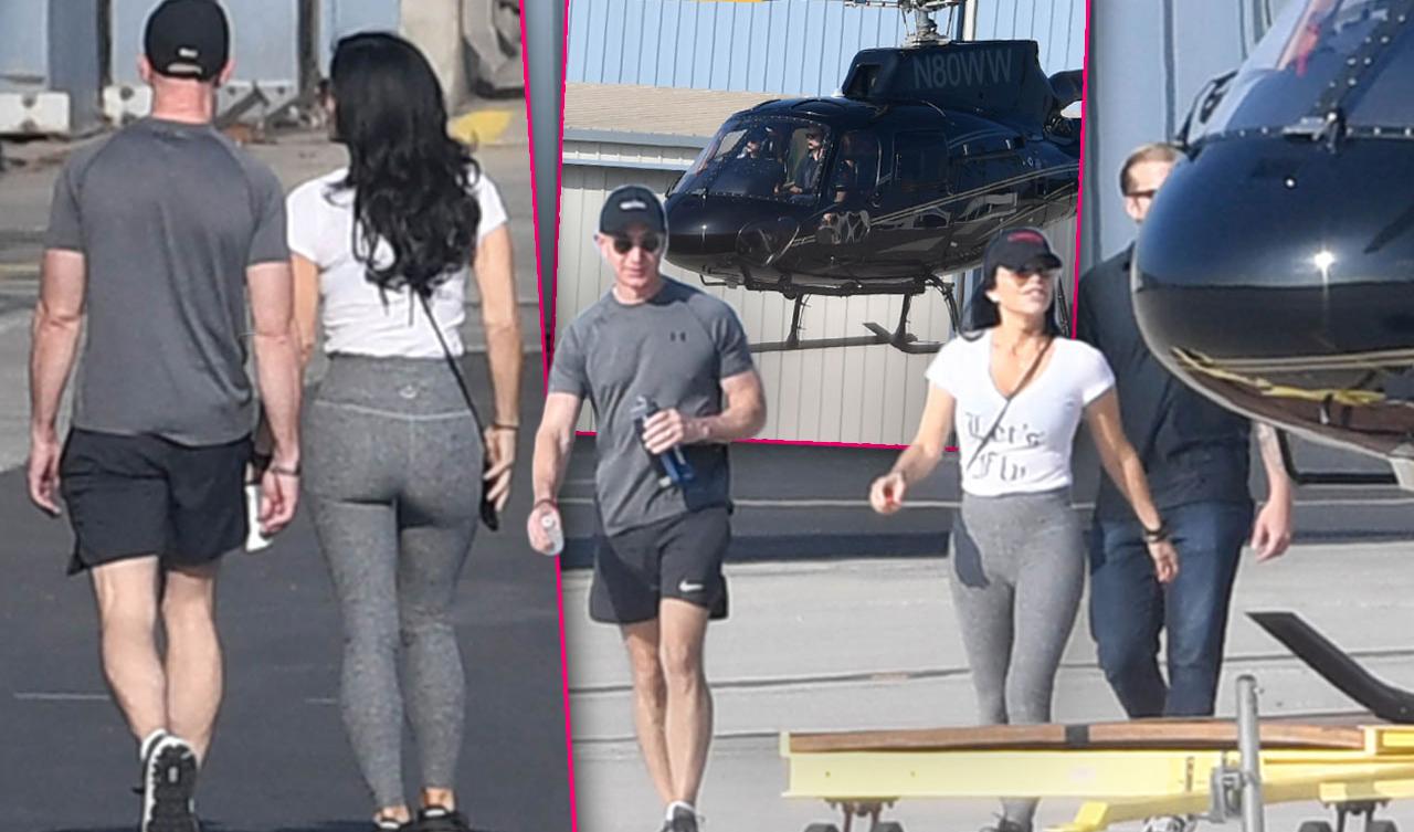 Amazon Ceo Jeff Bezos Mistress Lauren Sanchez Take Helicopter Ride See The Photos