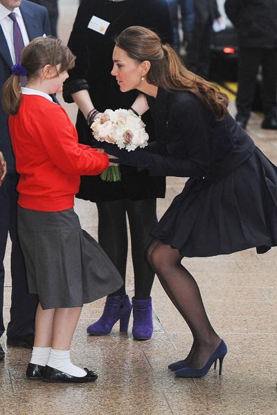 //princess kate middleton skirt fly up london