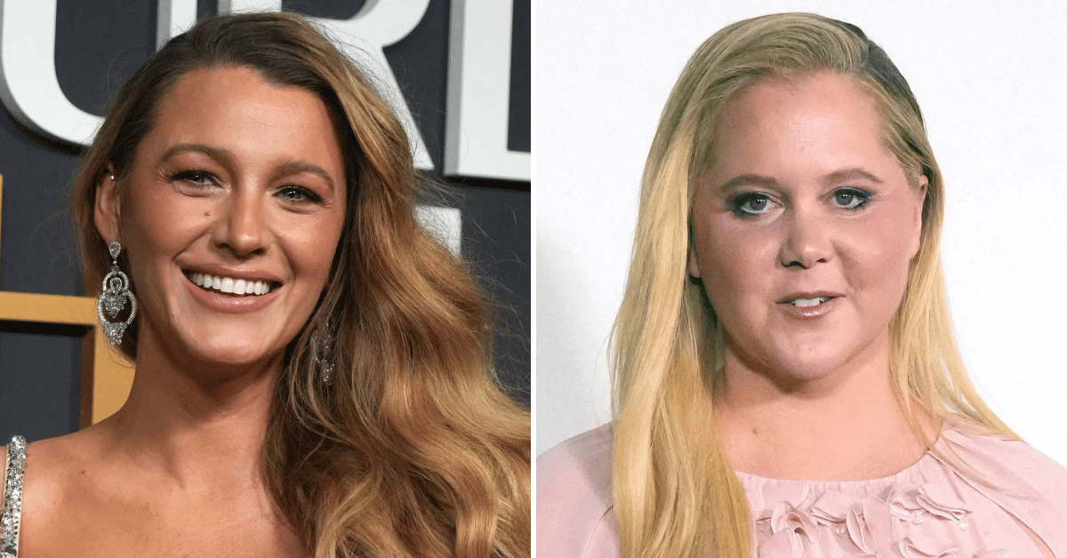 Split photo of Blake Lively, Amy Schumer