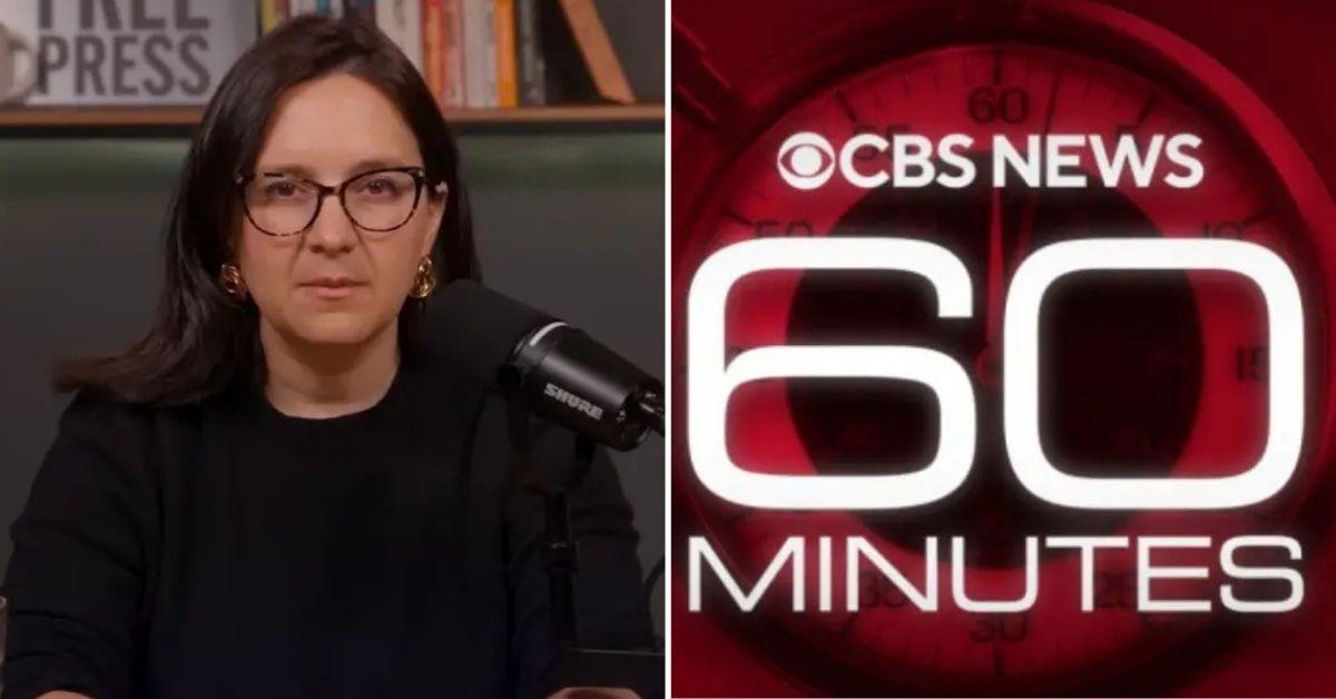 bari weiss and 60 minutes logo