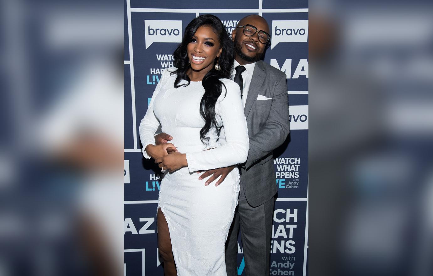 Porsha Williams and Dennis McKinley Posing Smiling