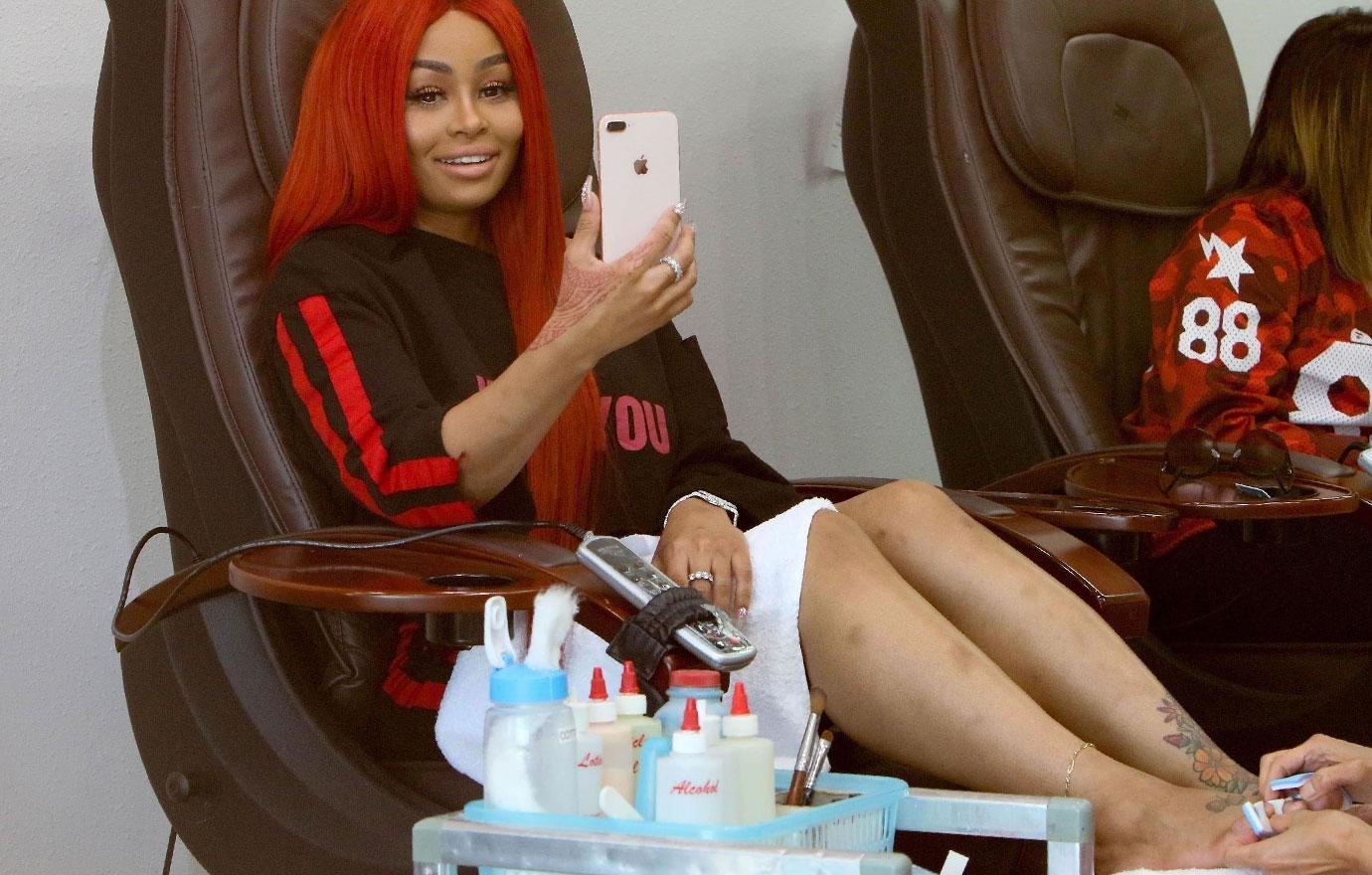 blac chyna hits nail salon during stress of rob Kardashian battle