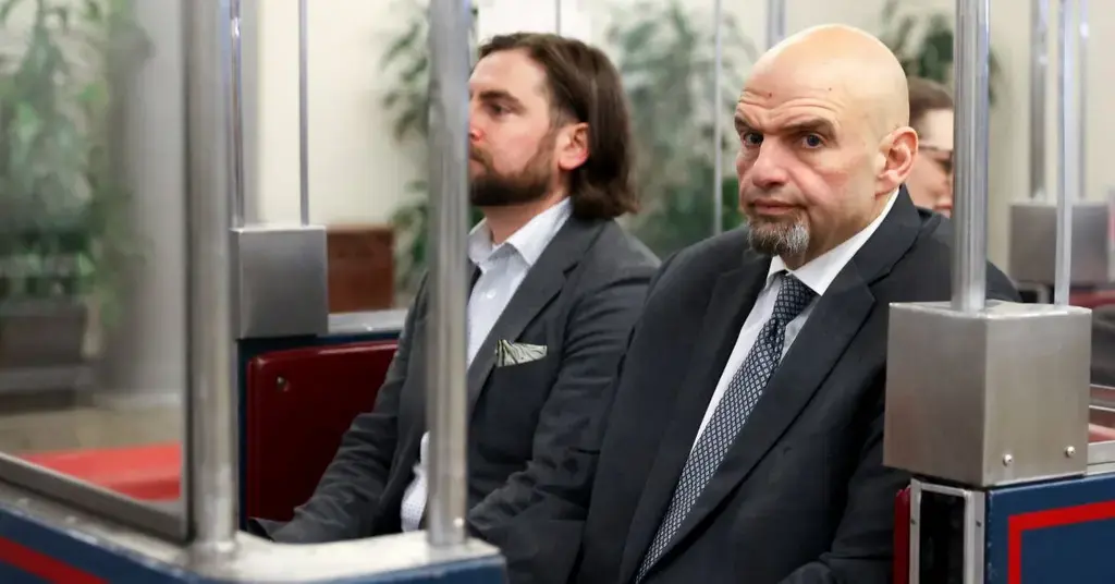 senator john fetterman opening committee hearing statement creates concerns regarding health jpg