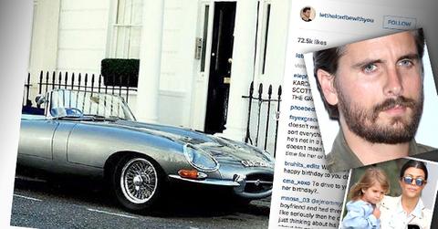 //scott disick missing daughter penelope birthday instagram car PP