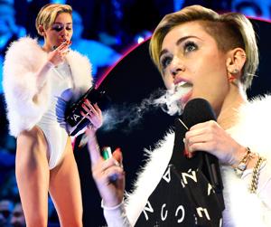 //miley cyrus smokes mtv tall