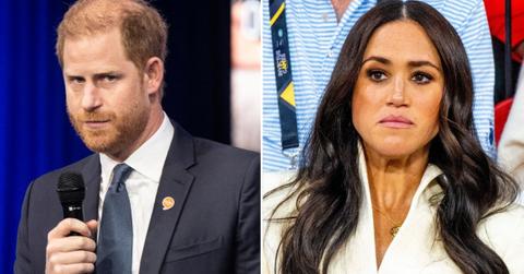 Photo of Prince Harry and wife Meghan Markle.