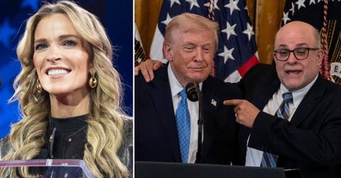 split image of Megyn Kelly / Donald Trump and Mark Levin