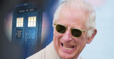 Photo of King Charles and Tardis