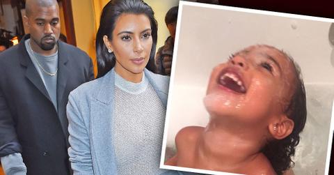 Kim Kardashian Surrogacy -- North West Bath Instagram