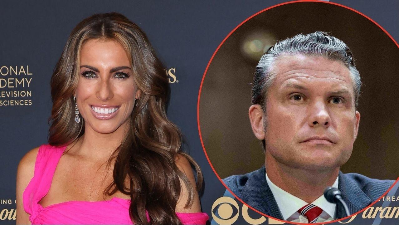 Split photo of Alyssa Farah Griffin and Pete Hegseth