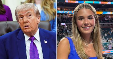 split image of Donald Trump and Kai Trump