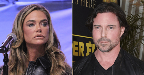 Split photo of Denise Richards and Aaron Phypers