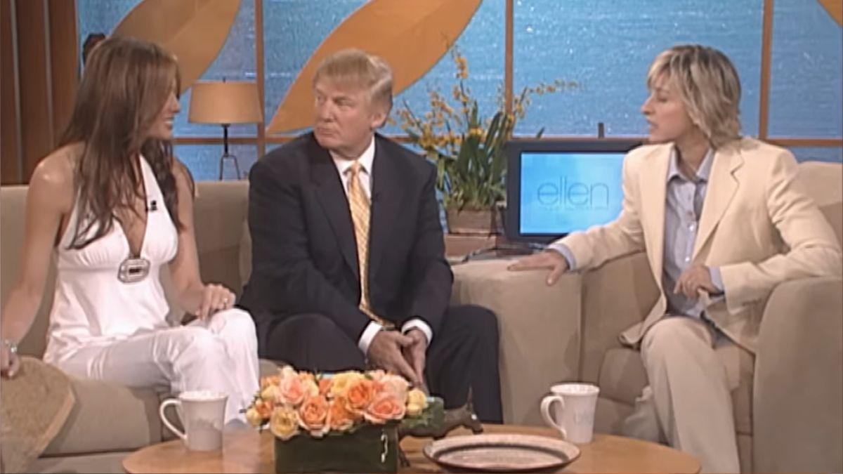 donald and melania Trump on ellen