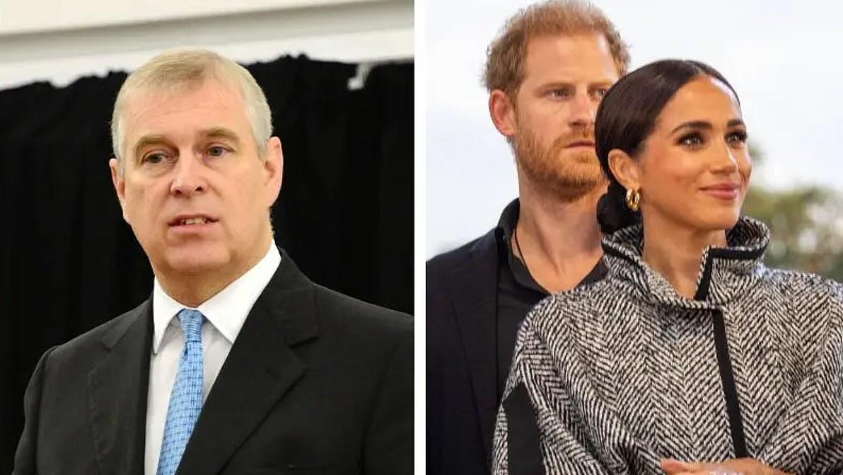 Photo of Andrew Windsor, Meghan Markle, Prince Harry