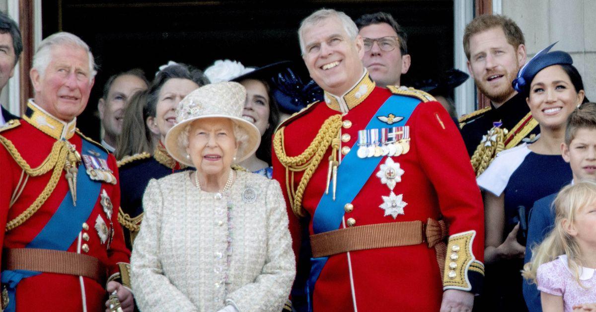 Photo of Queen Elizabeth II and Prince Andrew