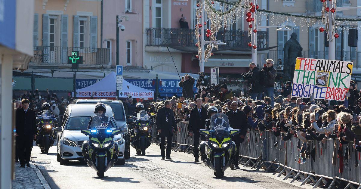 Picture of Brigitte Bardot funeral