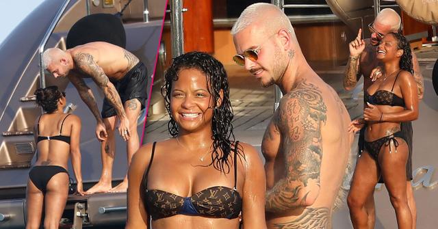Christina Milian Matt Pokora PDA Yacht