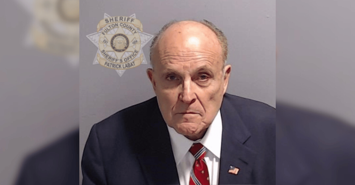 rudy giuliani mugshot released