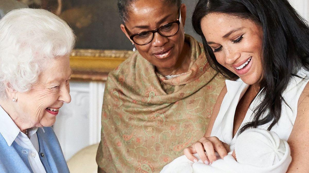 Photo of Queen Elizabeth, Doria Ragland and Meghan Markle
