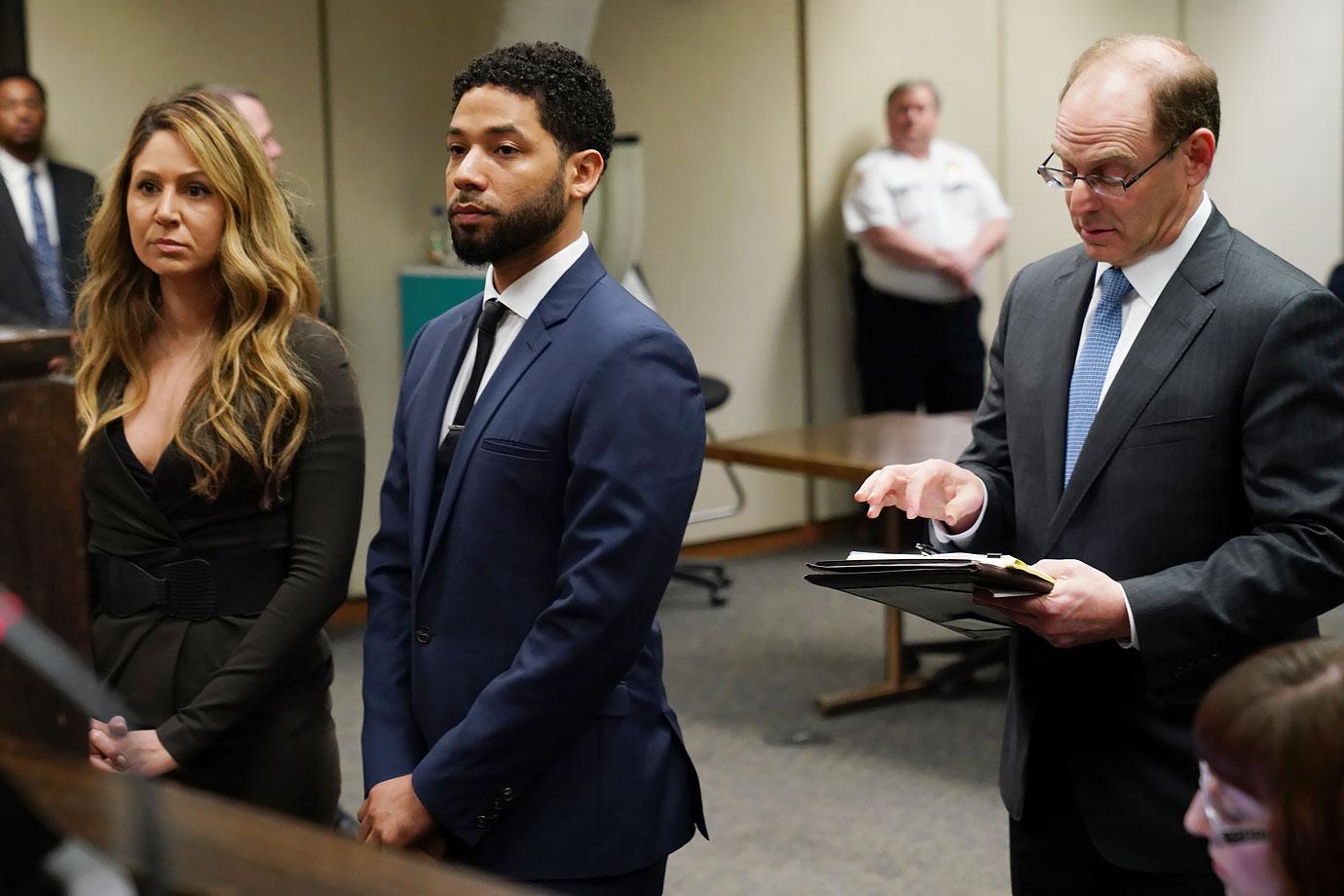 jussie smollett judge lunged lawyer mistrial denied hoax r