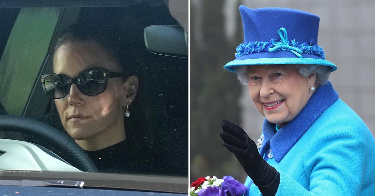 kate middleton wears queen elizabeth earrings