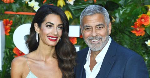 Composite photo of Amal and George Clooney.