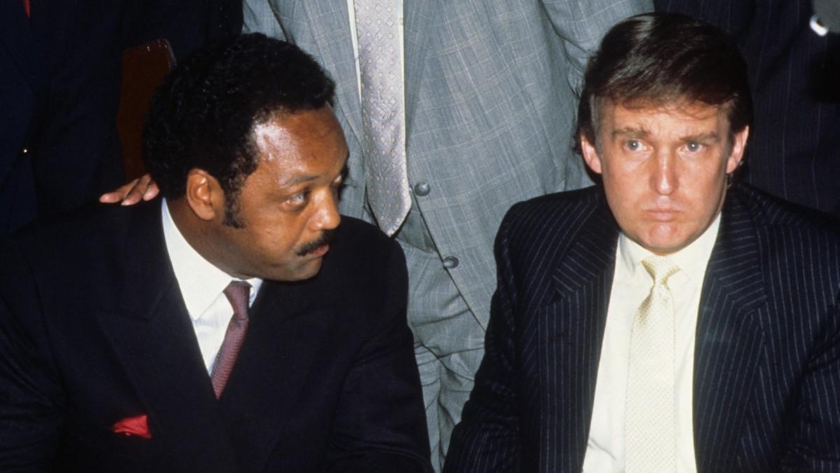 Photo of Jesse Jackson and Donald Trump