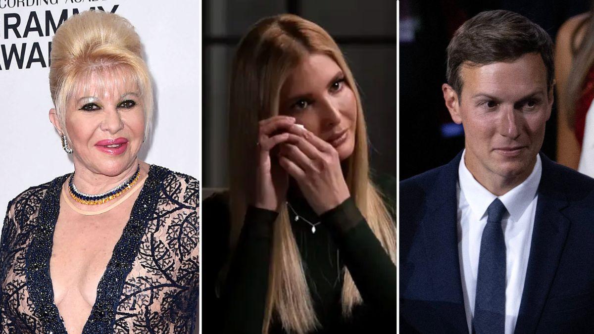 split image of Ivana Trump, Ivanka Trump, and Jared Kushner