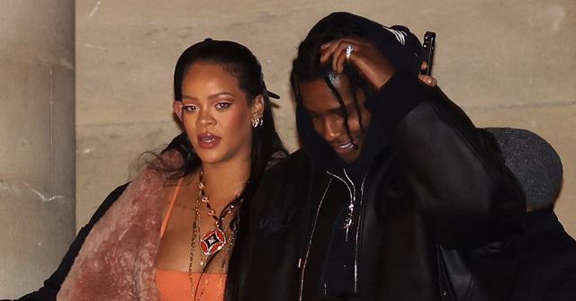 rihanna spotted music studio after welcoming baby pp