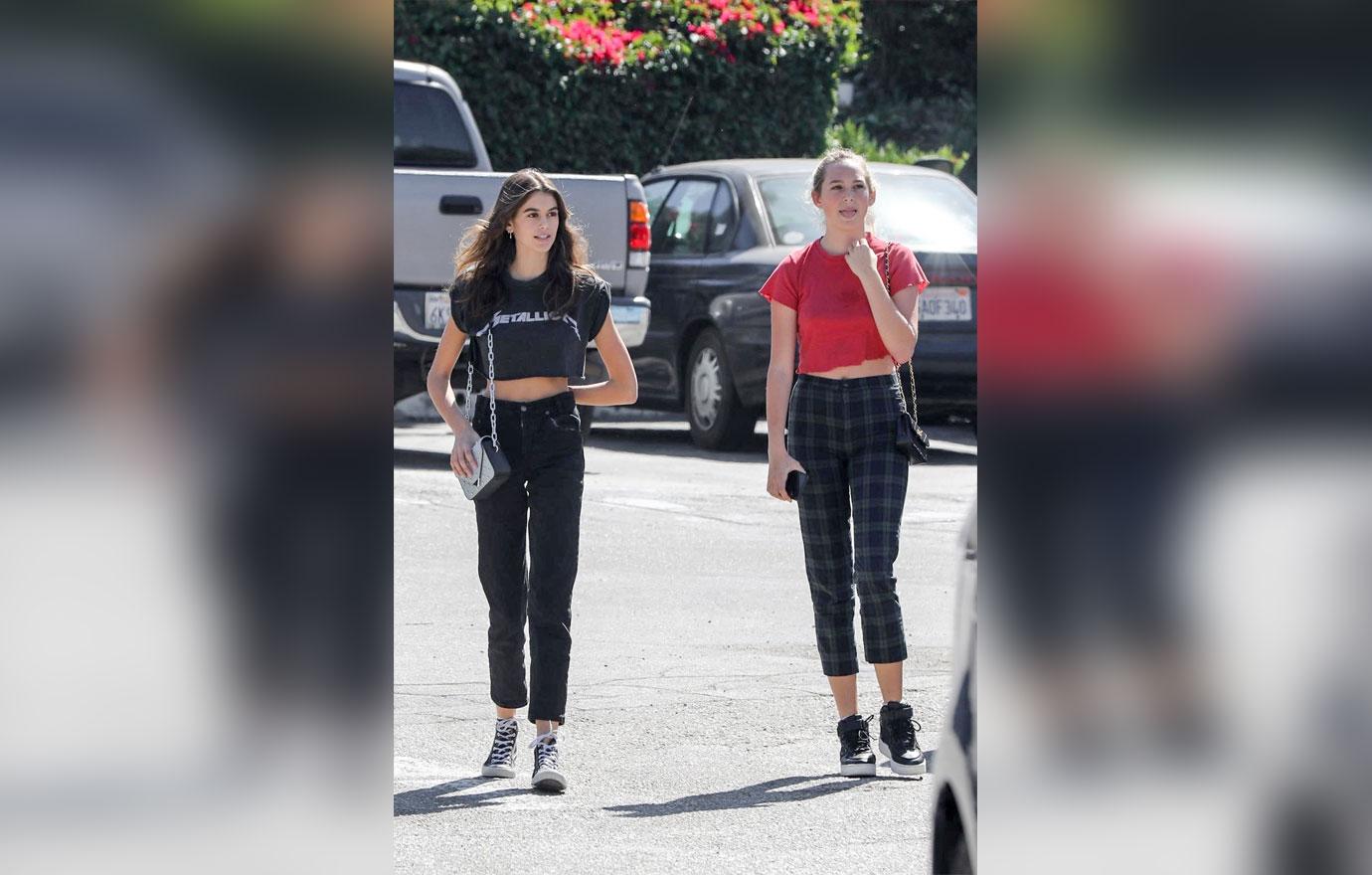 Kaia Gerber Looks Thin During FroYo Run