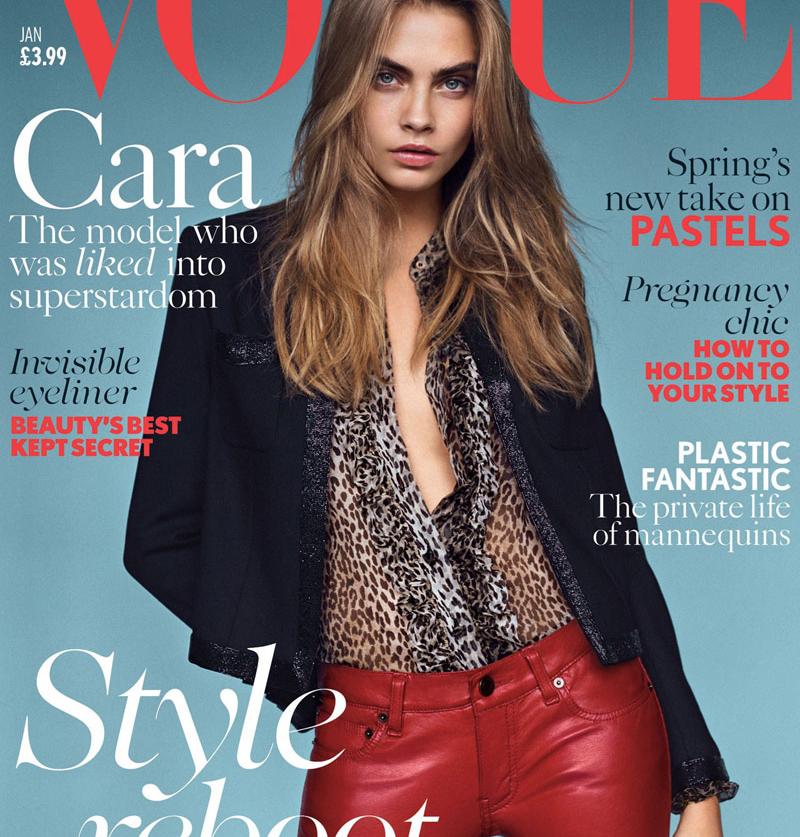 Stunning Cara Delevingne Covers Vogue For Second Time In 2013